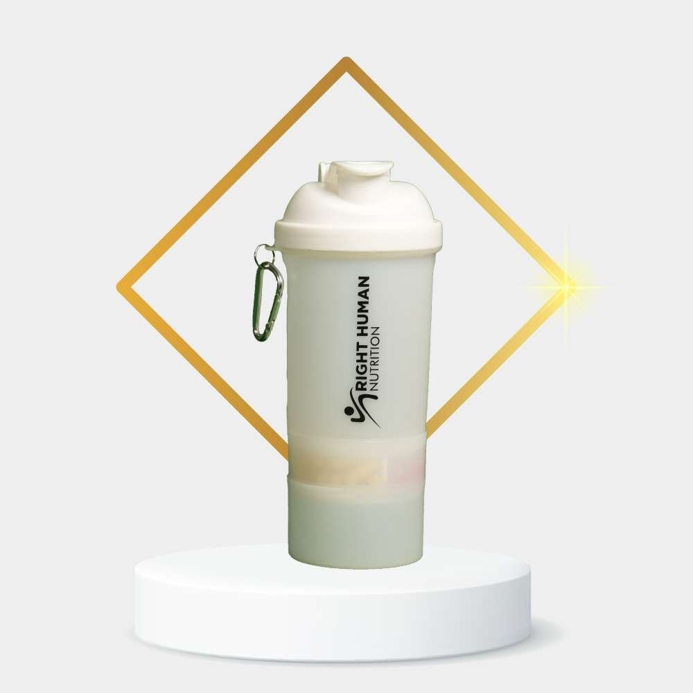 RHN Gym Protein Shaker 500ml with Extra Compartment (Pack of 1 Bottle) - Image 6